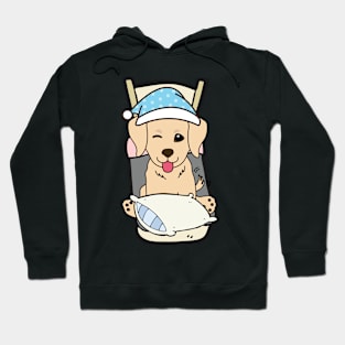 Cute retriever is going to bed Hoodie